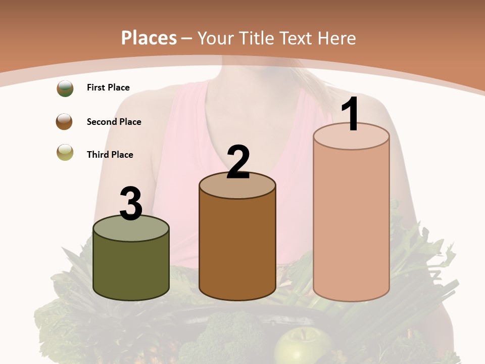 Groceries Basket Healthy Eating PowerPoint Template