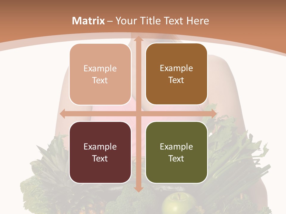 Groceries Basket Healthy Eating PowerPoint Template