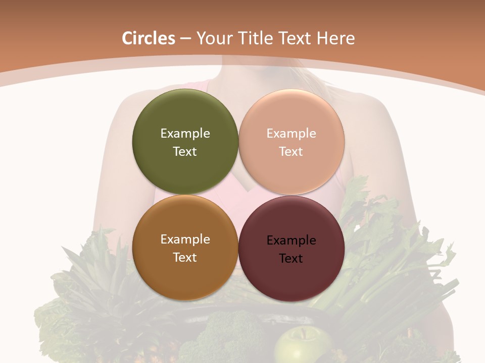 Groceries Basket Healthy Eating PowerPoint Template