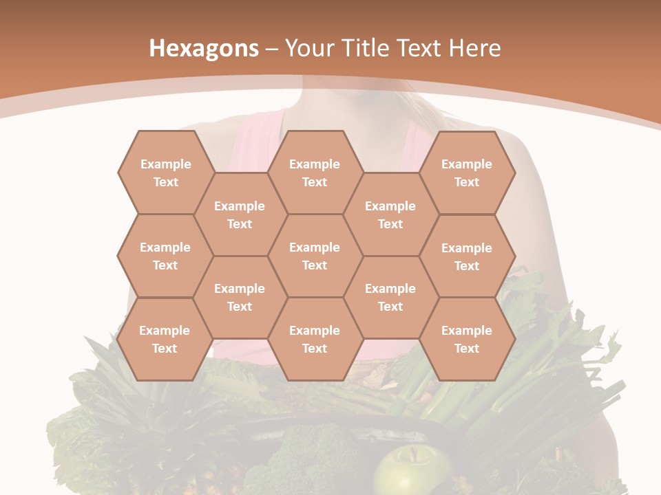 Groceries Basket Healthy Eating PowerPoint Template