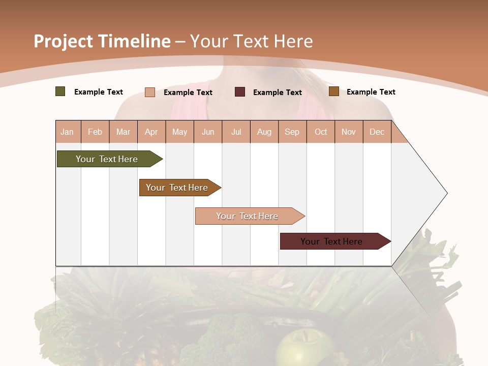 Groceries Basket Healthy Eating PowerPoint Template