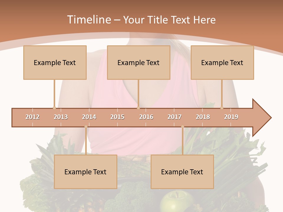 Groceries Basket Healthy Eating PowerPoint Template