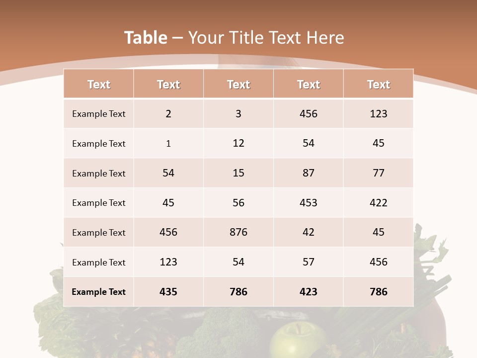 Groceries Basket Healthy Eating PowerPoint Template