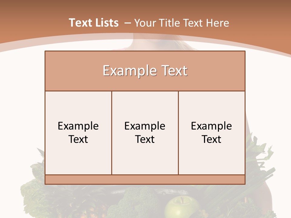 Groceries Basket Healthy Eating PowerPoint Template