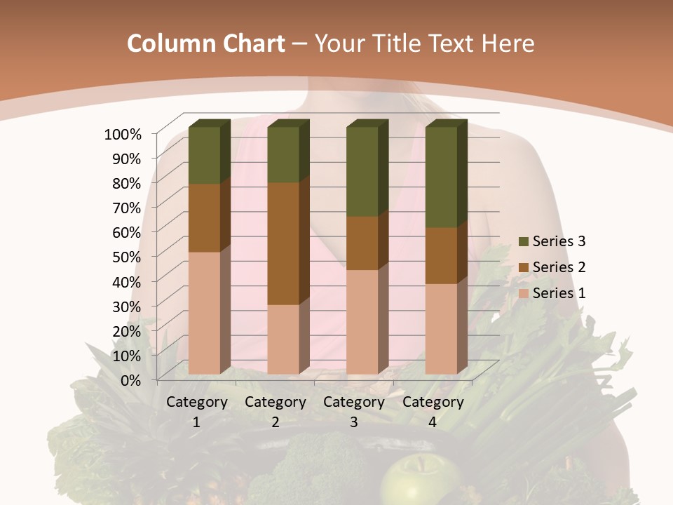 Groceries Basket Healthy Eating PowerPoint Template