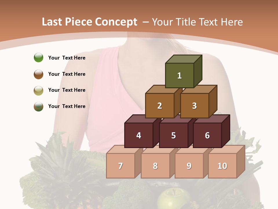 Groceries Basket Healthy Eating PowerPoint Template