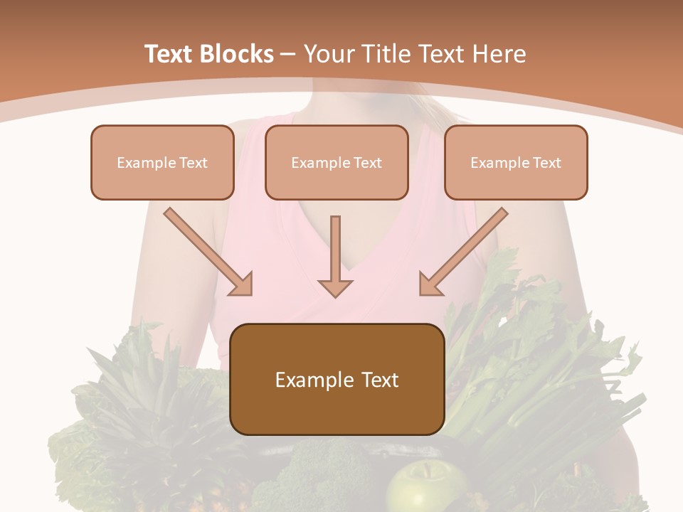 Groceries Basket Healthy Eating PowerPoint Template