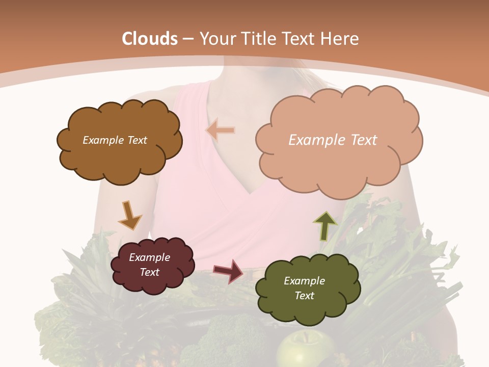 Groceries Basket Healthy Eating PowerPoint Template