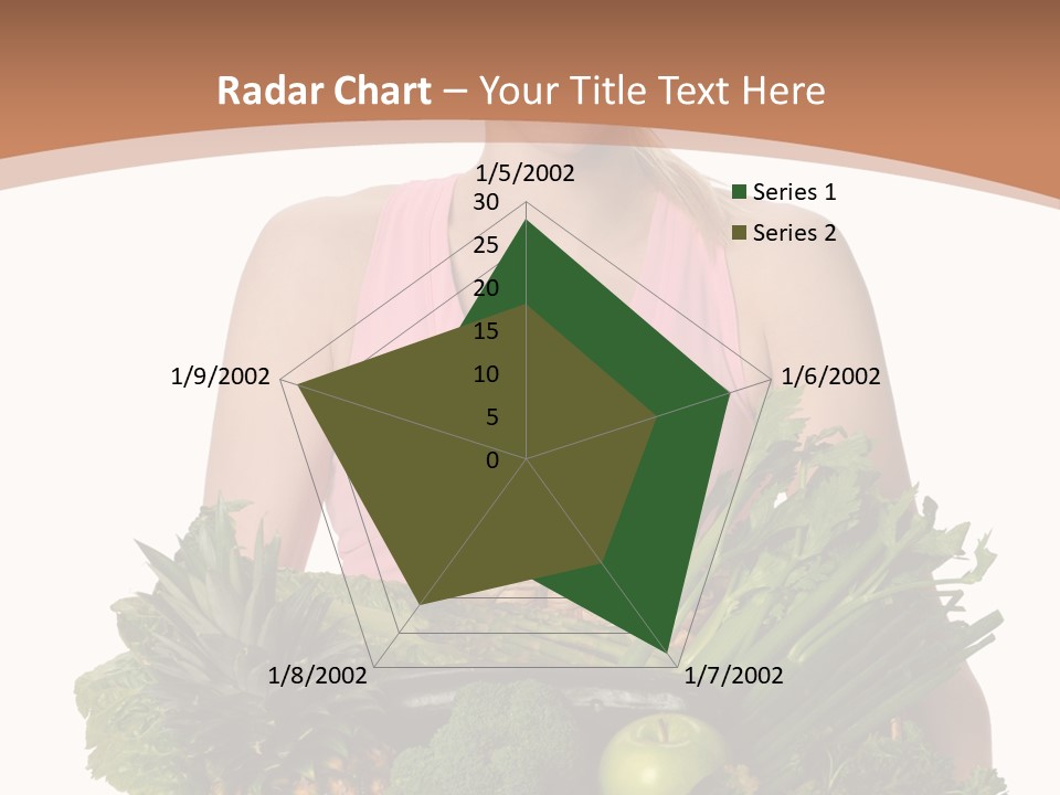 Groceries Basket Healthy Eating PowerPoint Template