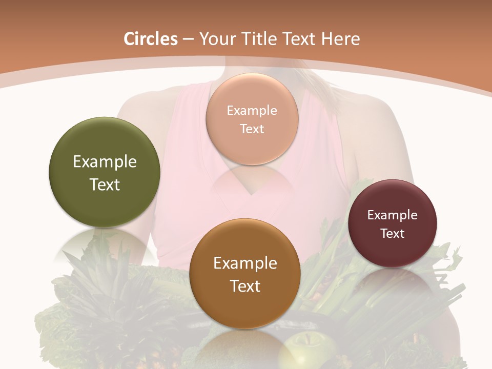 Groceries Basket Healthy Eating PowerPoint Template