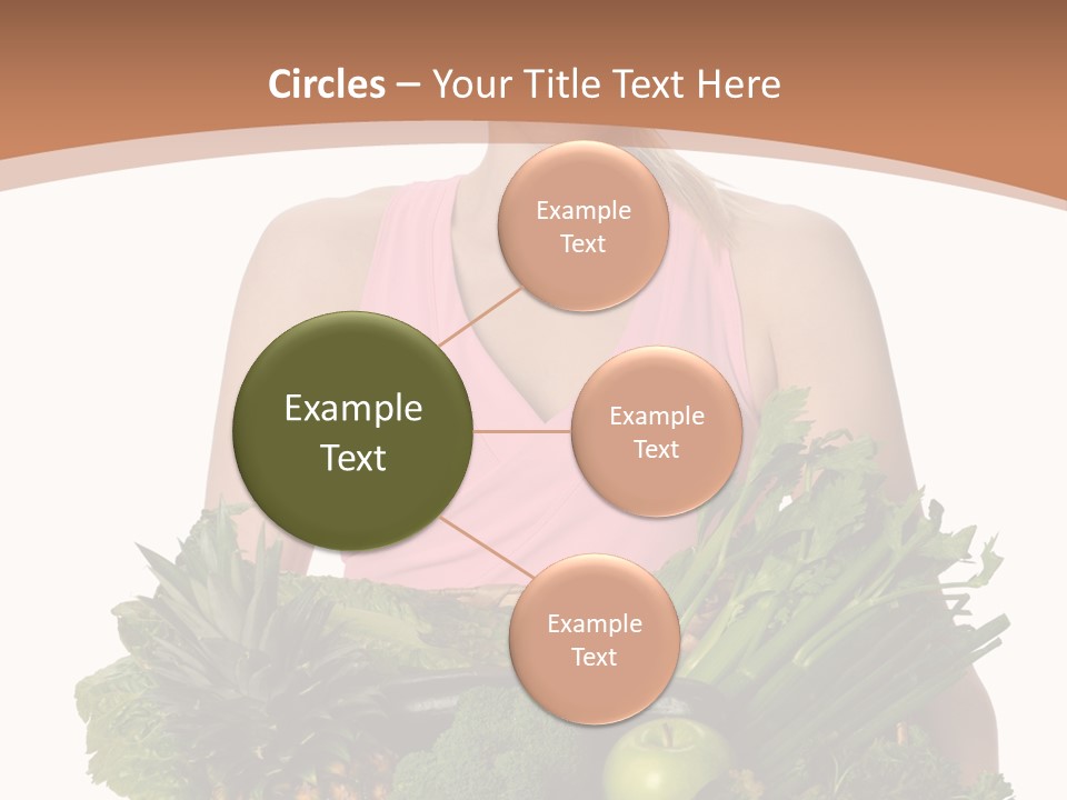 Groceries Basket Healthy Eating PowerPoint Template