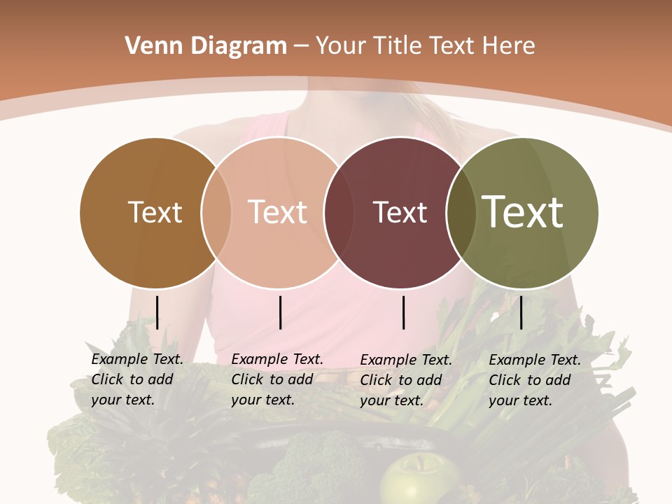 Groceries Basket Healthy Eating PowerPoint Template