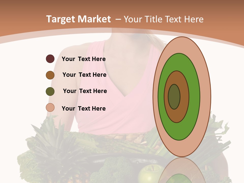 Groceries Basket Healthy Eating PowerPoint Template