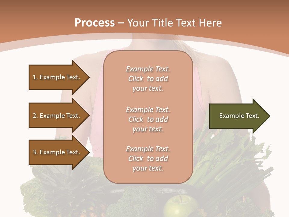 Groceries Basket Healthy Eating PowerPoint Template