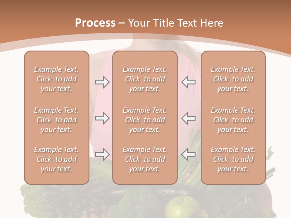 Groceries Basket Healthy Eating PowerPoint Template