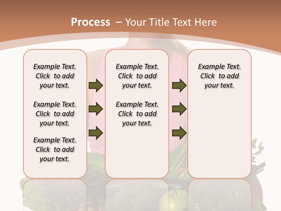Groceries Basket Healthy Eating PowerPoint Template
