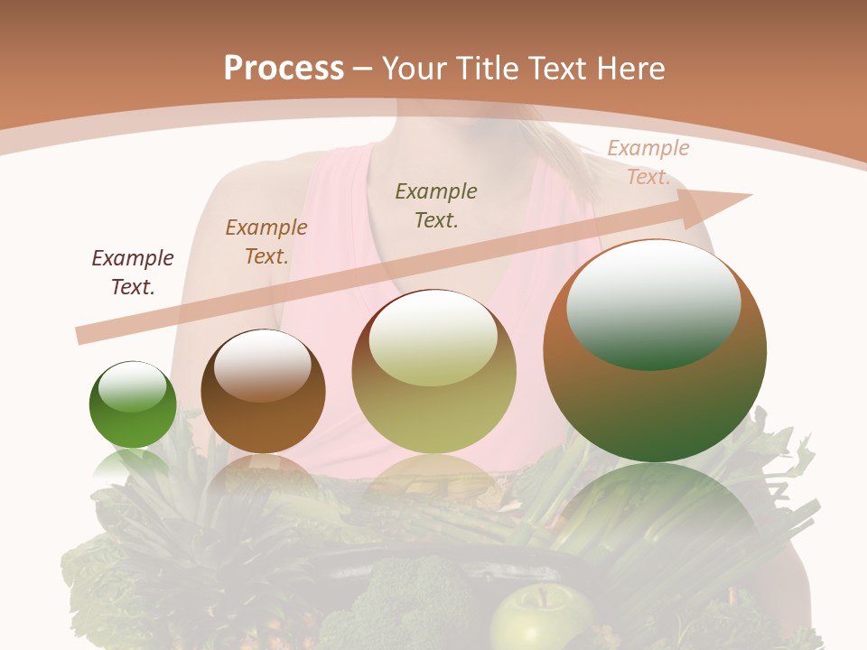 Groceries Basket Healthy Eating PowerPoint Template