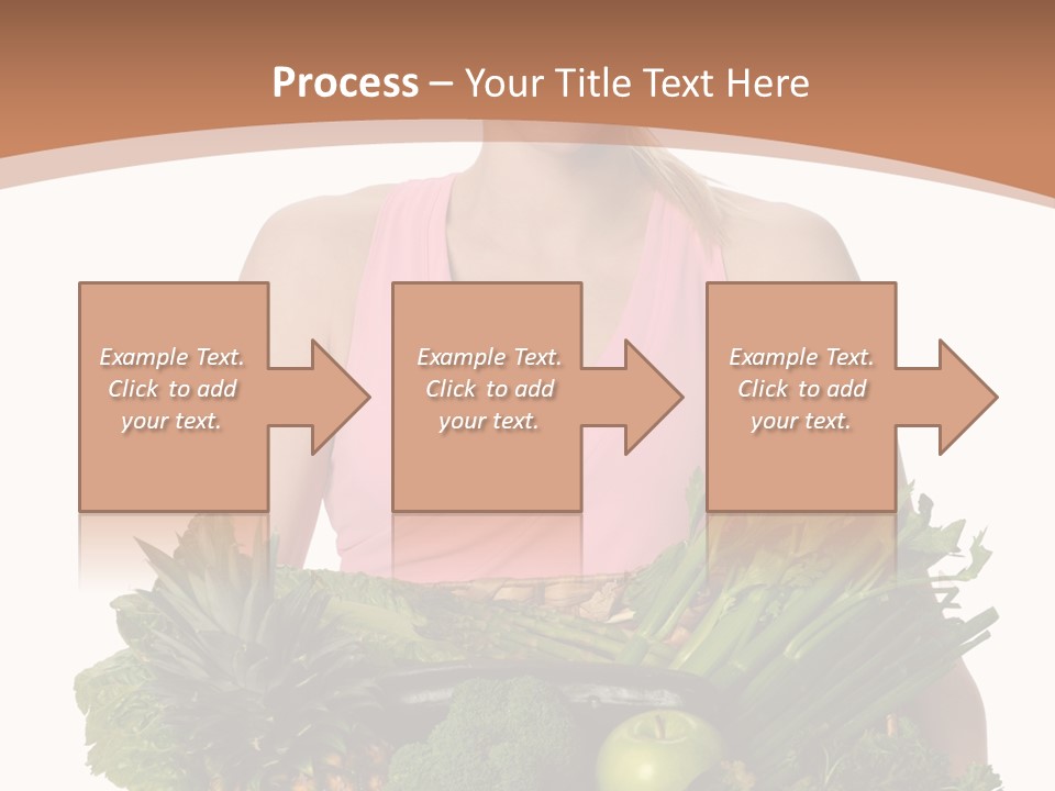 Groceries Basket Healthy Eating PowerPoint Template