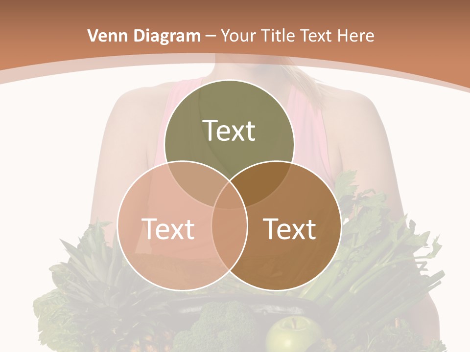 Groceries Basket Healthy Eating PowerPoint Template