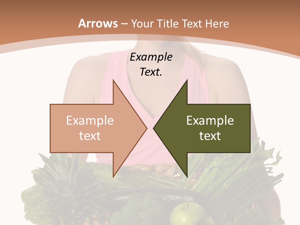 Groceries Basket Healthy Eating PowerPoint Template