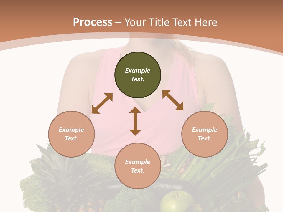 Groceries Basket Healthy Eating PowerPoint Template