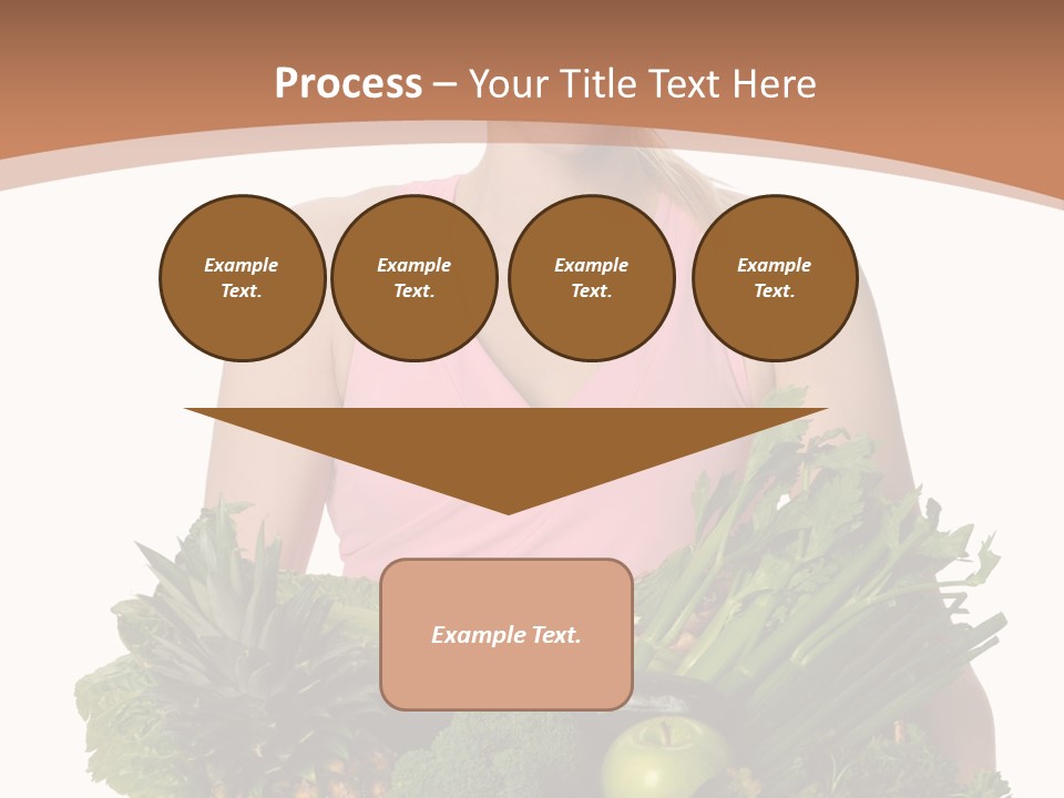 Groceries Basket Healthy Eating PowerPoint Template