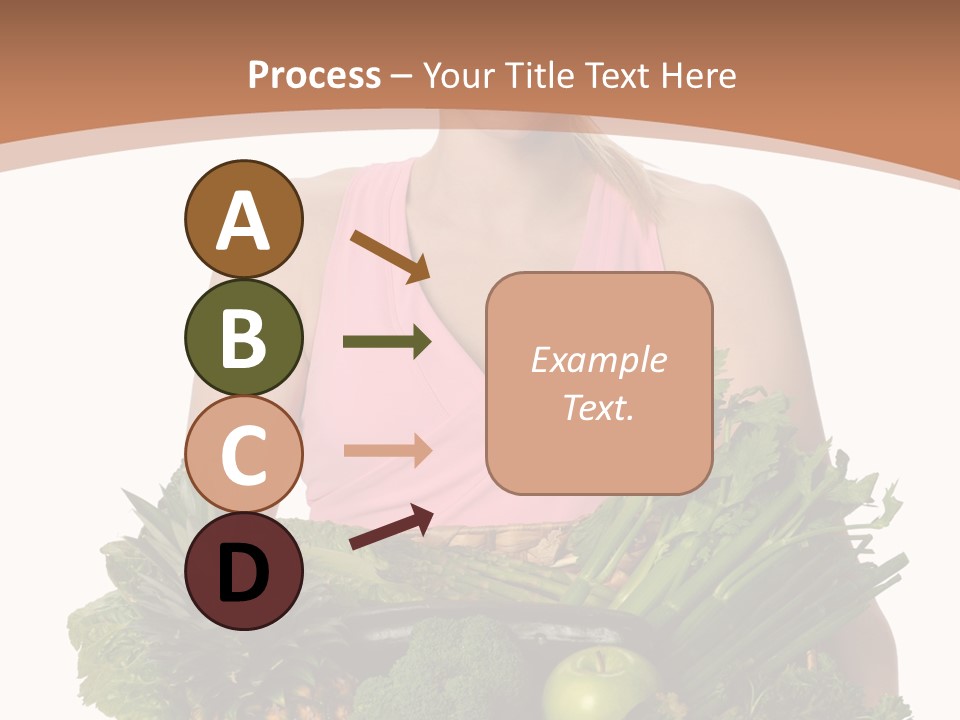 Groceries Basket Healthy Eating PowerPoint Template