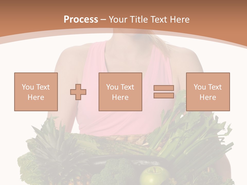 Groceries Basket Healthy Eating PowerPoint Template
