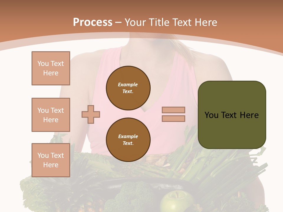 Groceries Basket Healthy Eating PowerPoint Template