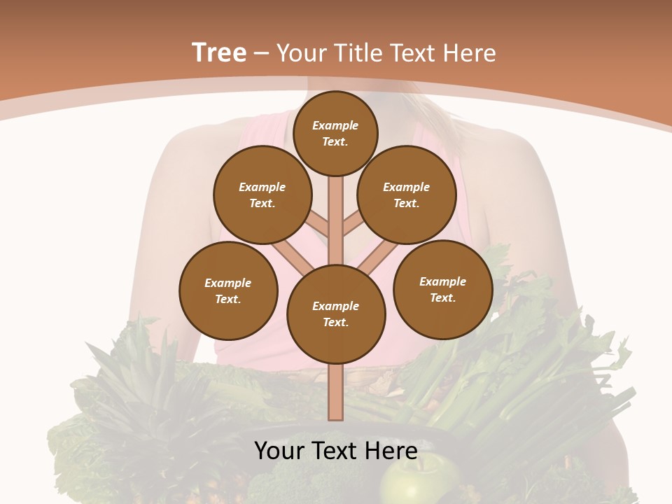 Groceries Basket Healthy Eating PowerPoint Template