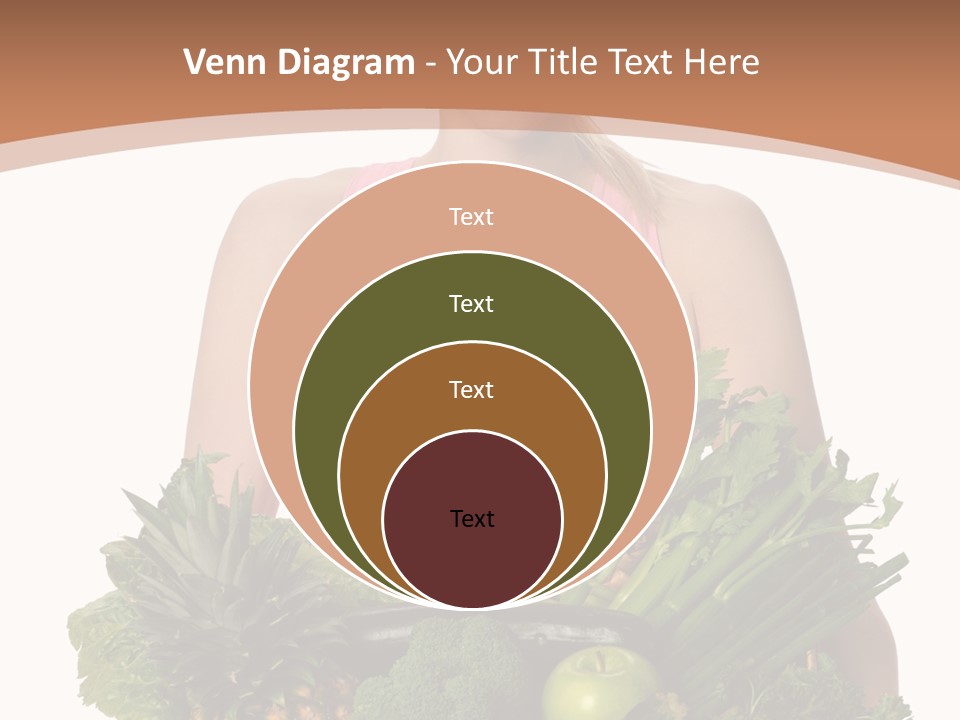 Groceries Basket Healthy Eating PowerPoint Template
