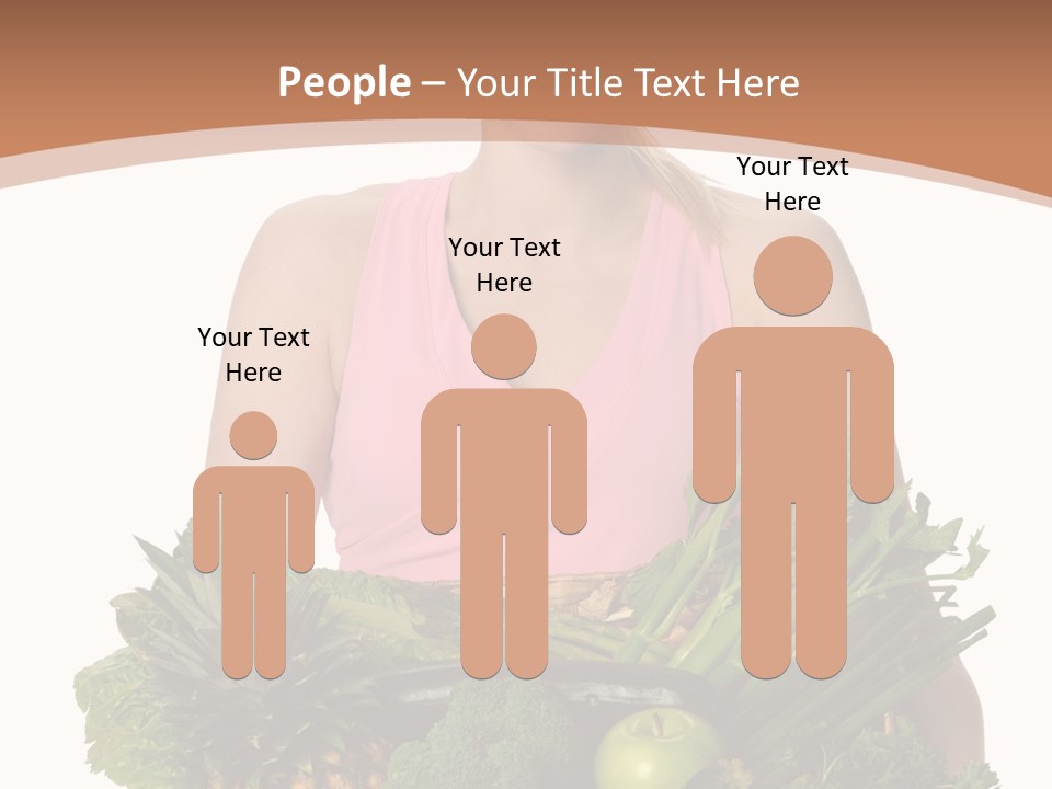 Groceries Basket Healthy Eating PowerPoint Template