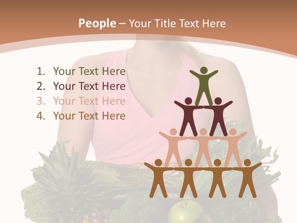 Groceries Basket Healthy Eating PowerPoint Template