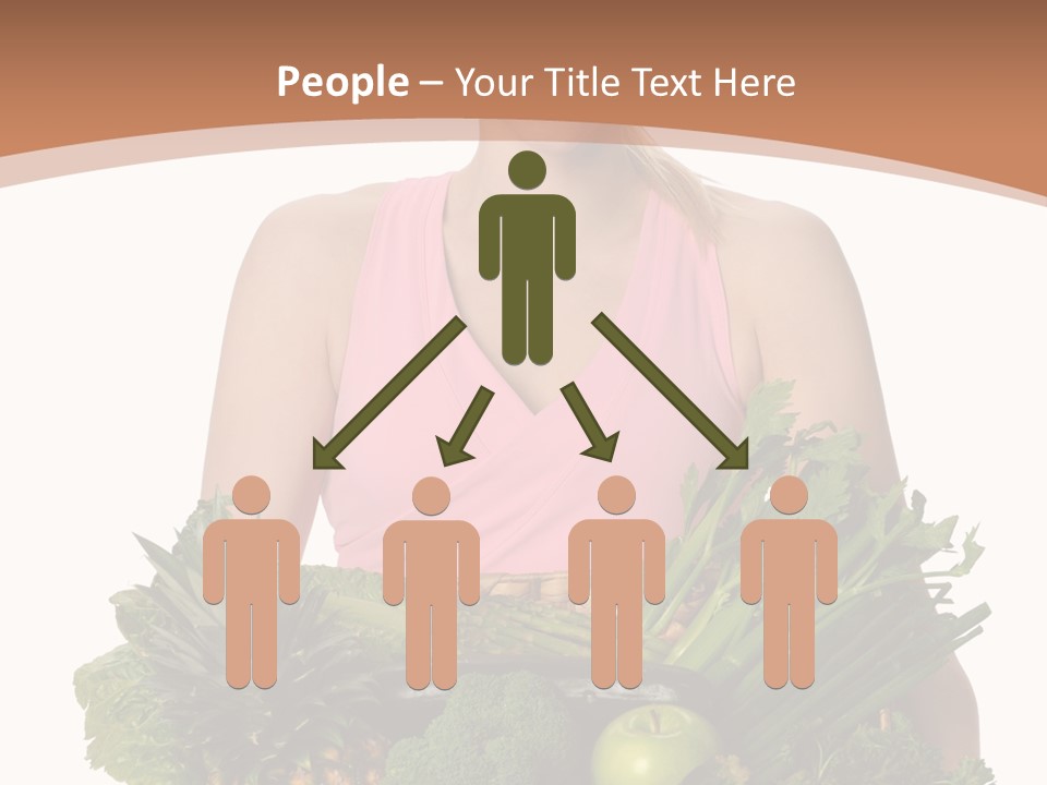 Groceries Basket Healthy Eating PowerPoint Template