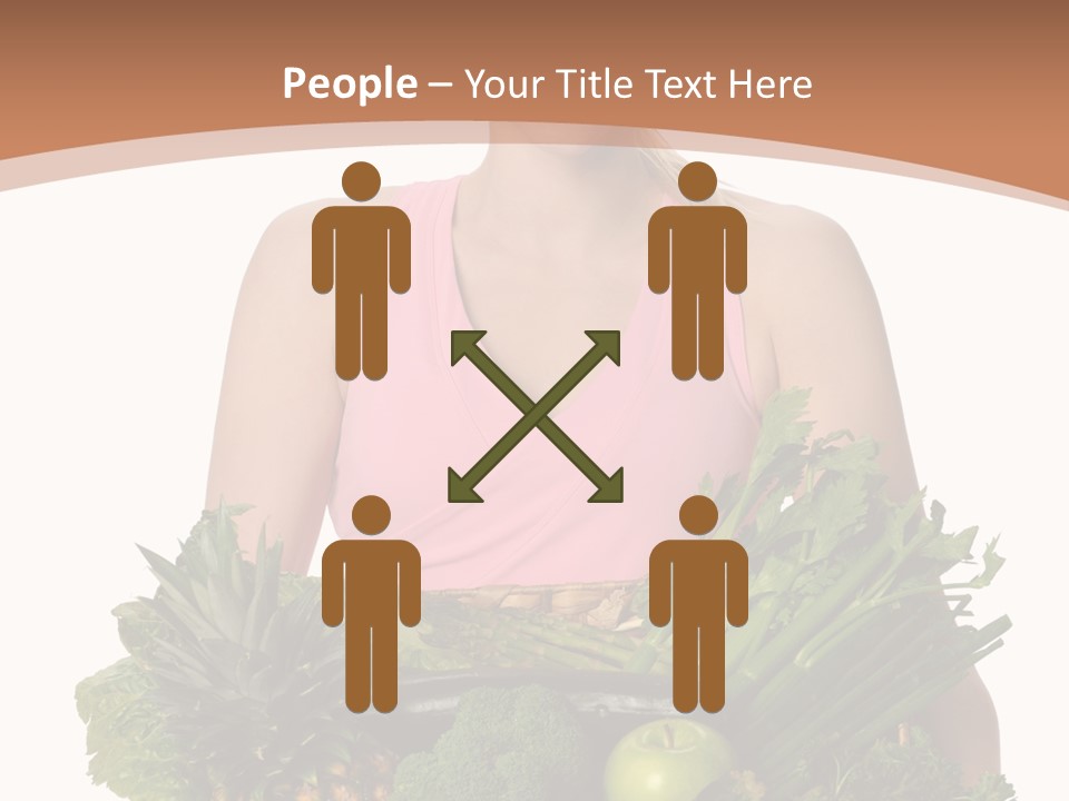 Groceries Basket Healthy Eating PowerPoint Template