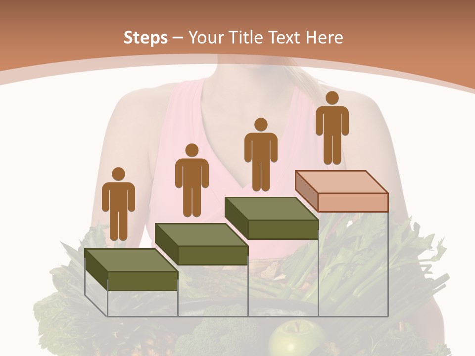 Groceries Basket Healthy Eating PowerPoint Template