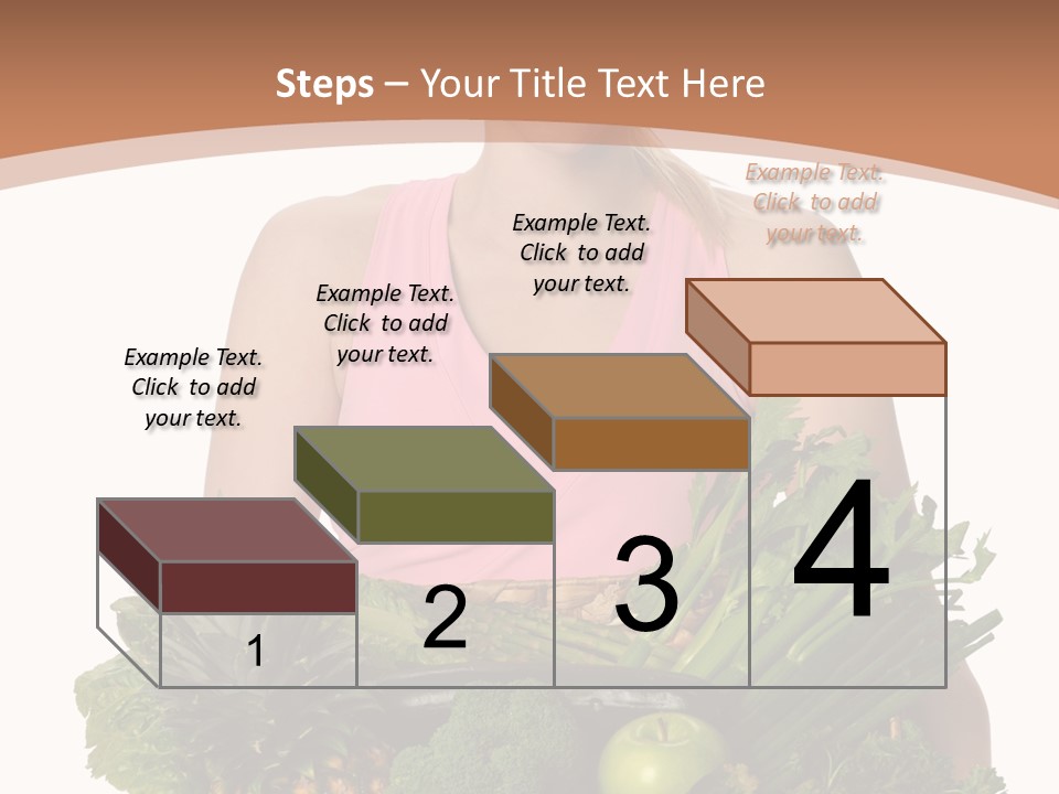 Groceries Basket Healthy Eating PowerPoint Template