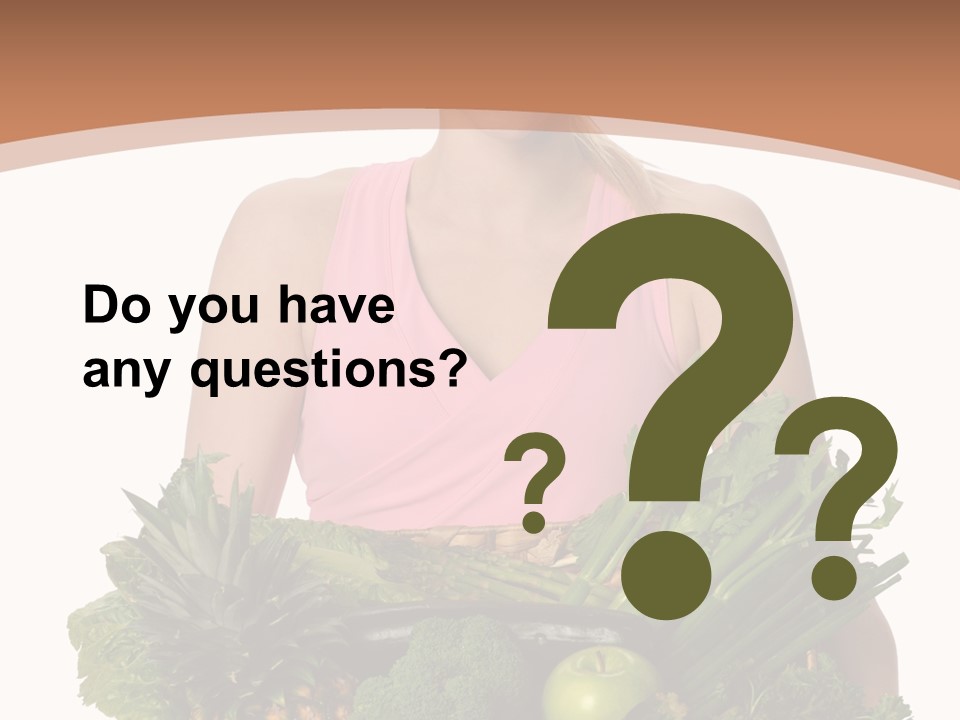 Groceries Basket Healthy Eating PowerPoint Template