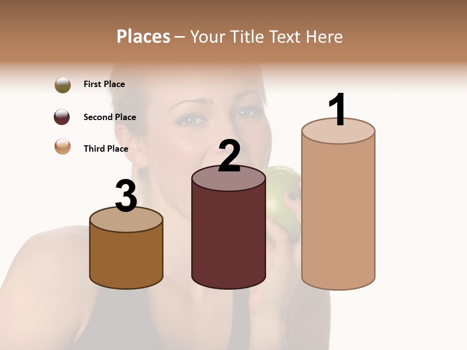 Human Hair Human Lips Make Up PowerPoint Template