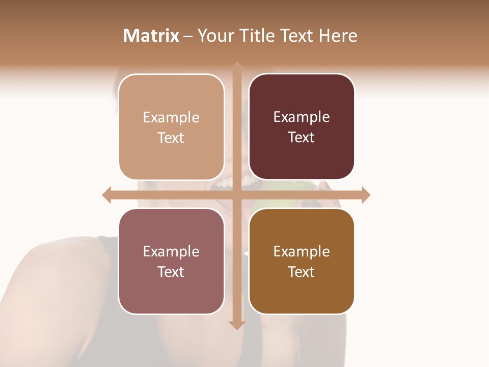 Human Hair Human Lips Make Up PowerPoint Template