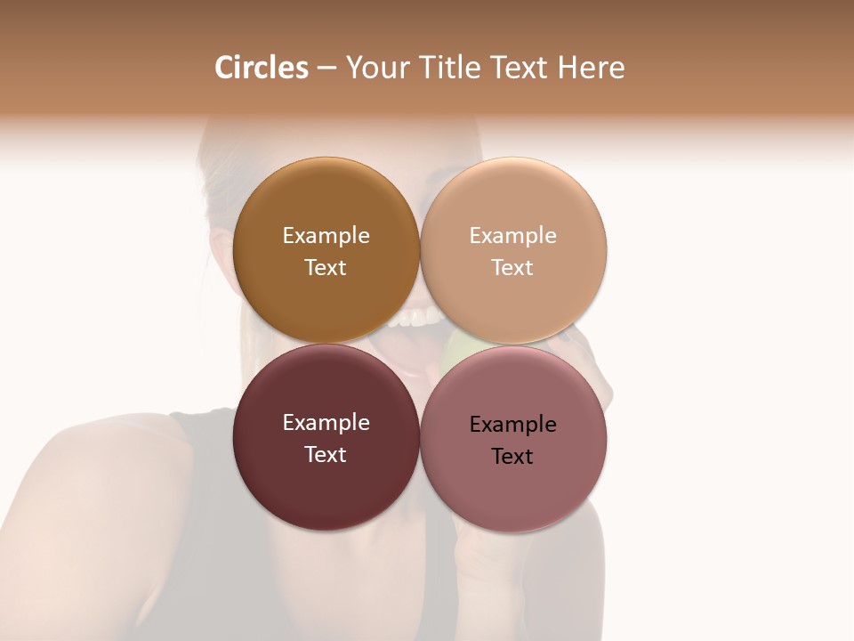 Human Hair Human Lips Make Up PowerPoint Template