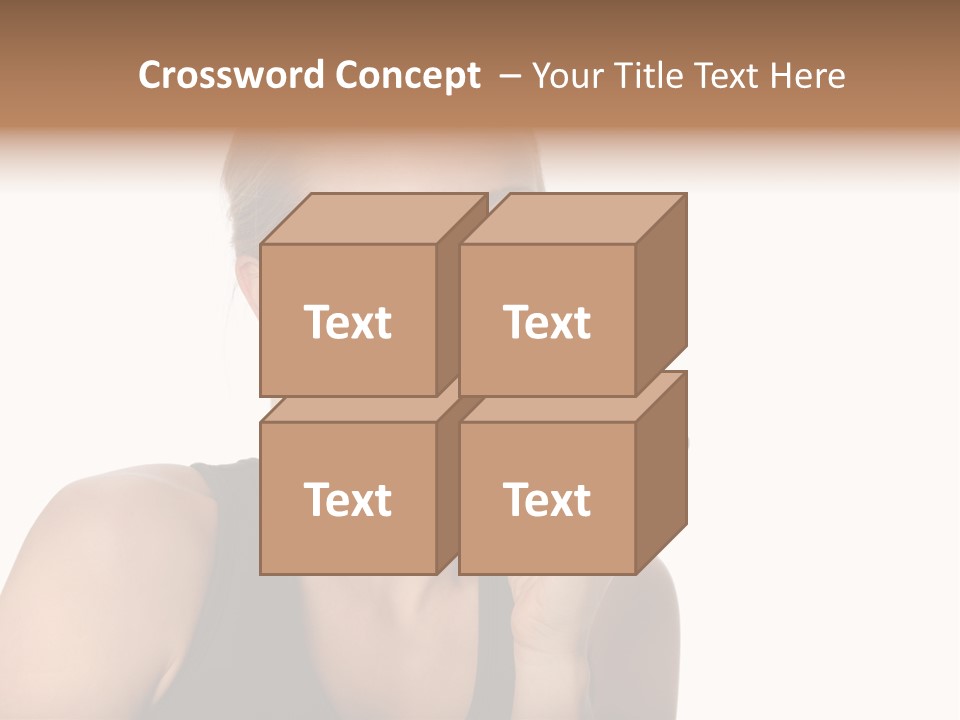 Human Hair Human Lips Make Up PowerPoint Template