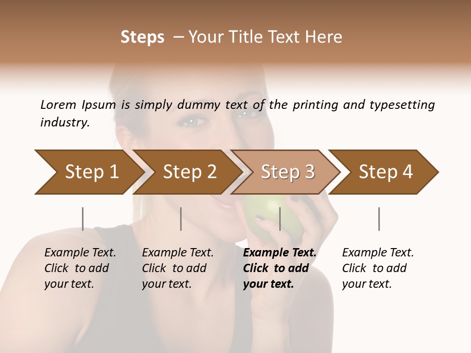 Human Hair Human Lips Make Up PowerPoint Template