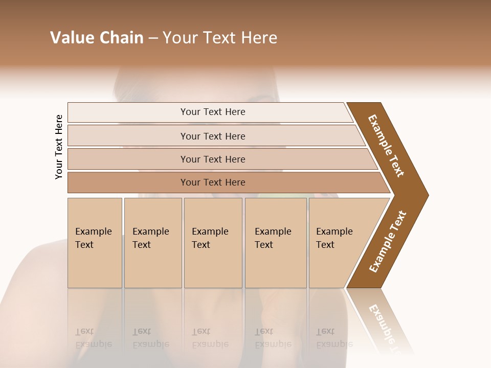 Human Hair Human Lips Make Up PowerPoint Template