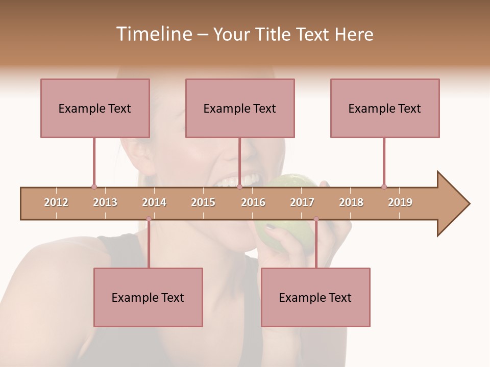 Human Hair Human Lips Make Up PowerPoint Template