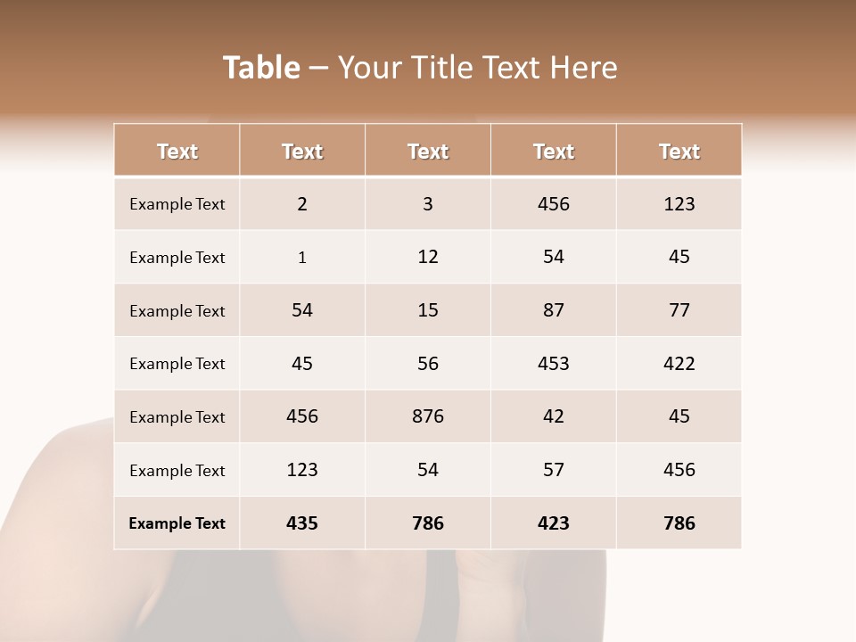 Human Hair Human Lips Make Up PowerPoint Template