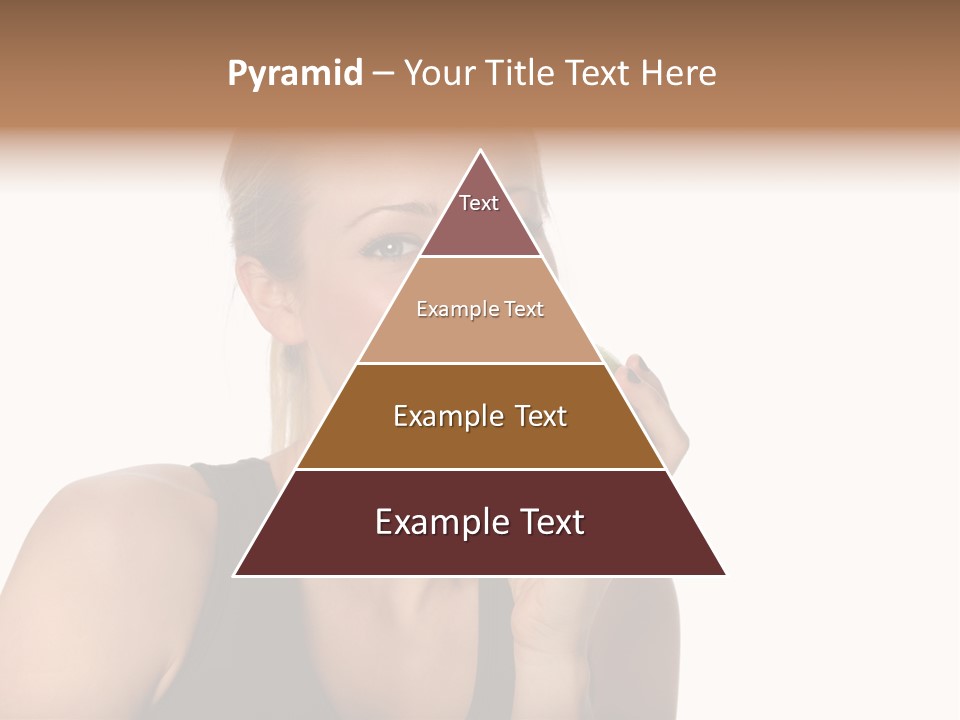 Human Hair Human Lips Make Up PowerPoint Template