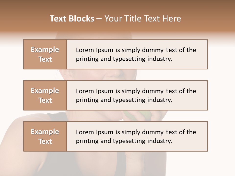 Human Hair Human Lips Make Up PowerPoint Template