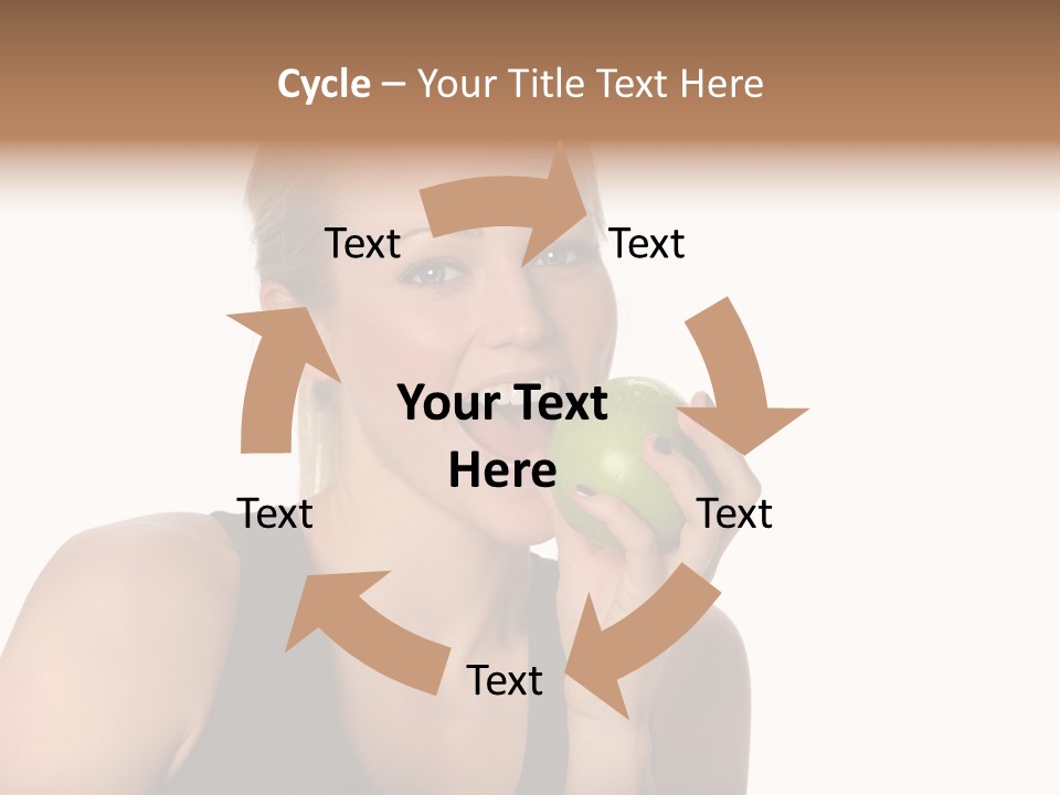 Human Hair Human Lips Make Up PowerPoint Template