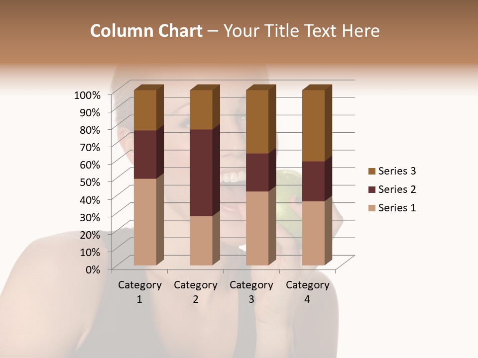 Human Hair Human Lips Make Up PowerPoint Template